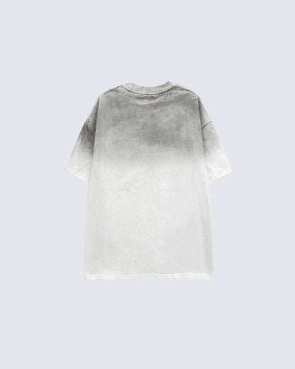 KIIKIO Gothic Gradient Cross Graphic Oversized Tee