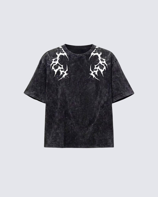 Vintage Washed Tribal Print T-Shirt