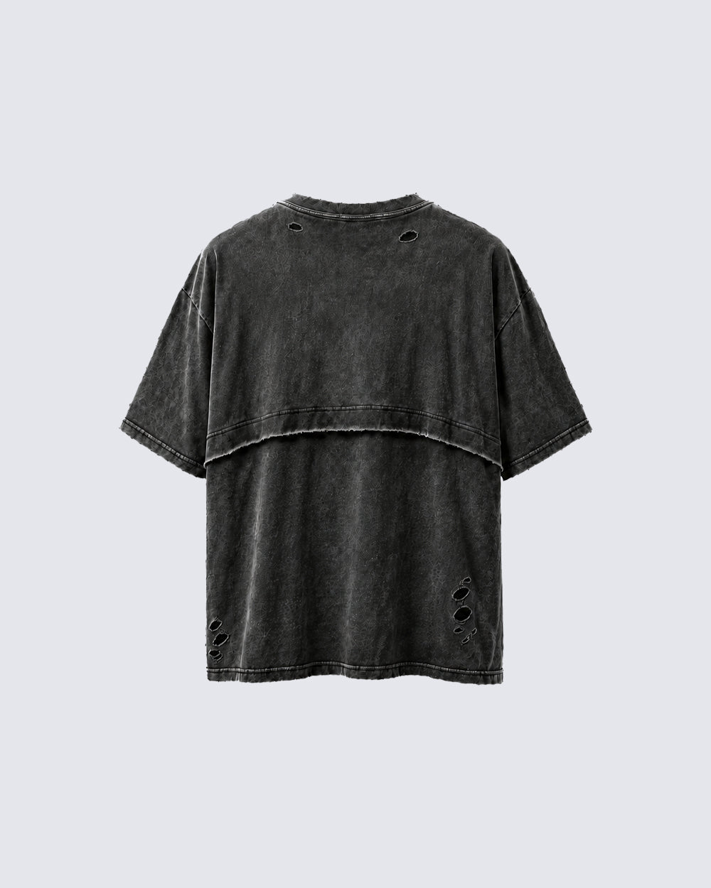KIIKIO American-Style Distressed High-Street T-Shirt