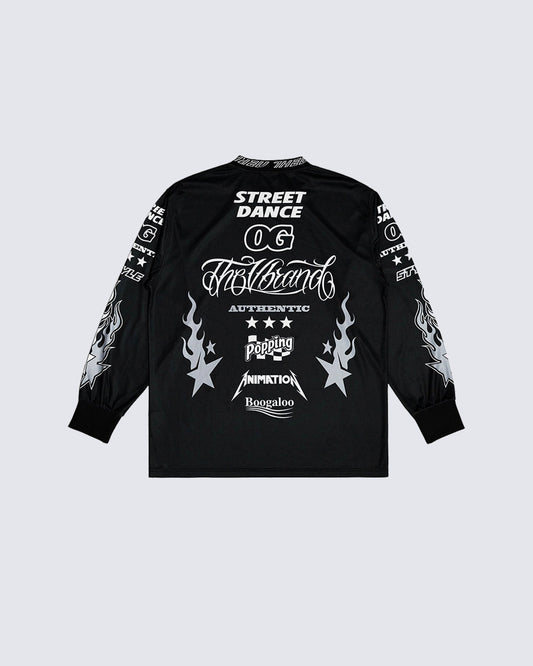 Street Graphic Print Long Sleeve Tee