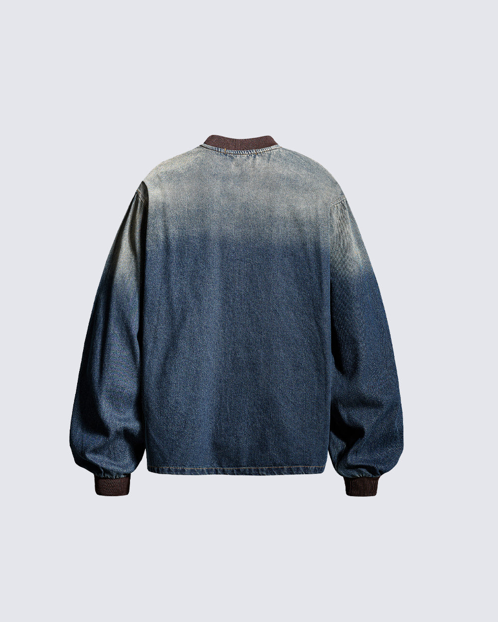 KIIKIO American Vintage-Style Gradient Washed Sweatshirt