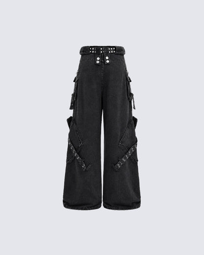 American-Style Multi-Pocket Loose-Fitting Cargo Pants