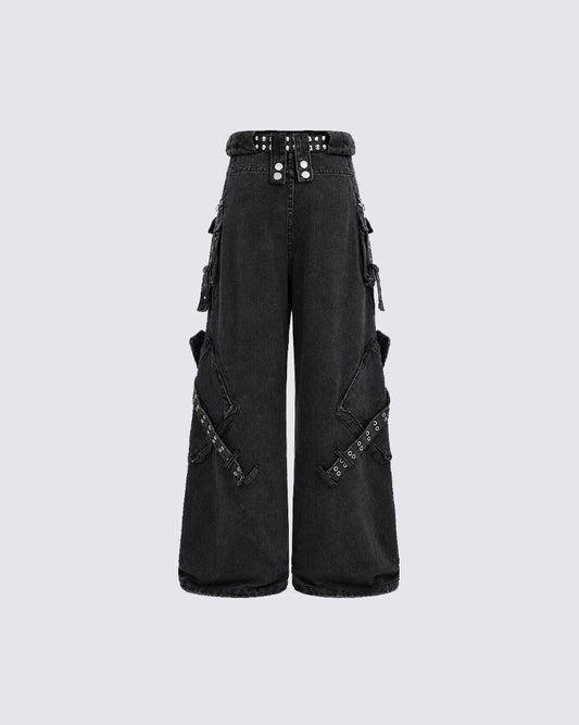 American-Style Multi-Pocket Loose-Fitting Cargo Pants