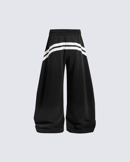 Retro Casual Versatile Striped Trousers