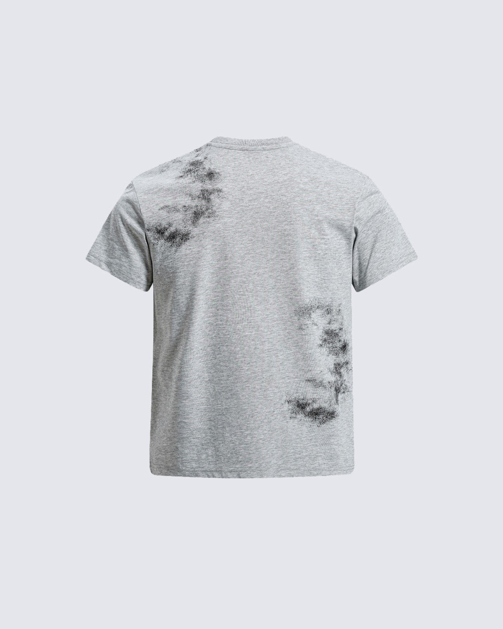 KIIKIO Dark Street Crinkle Spliced Distressed Graphic Tee