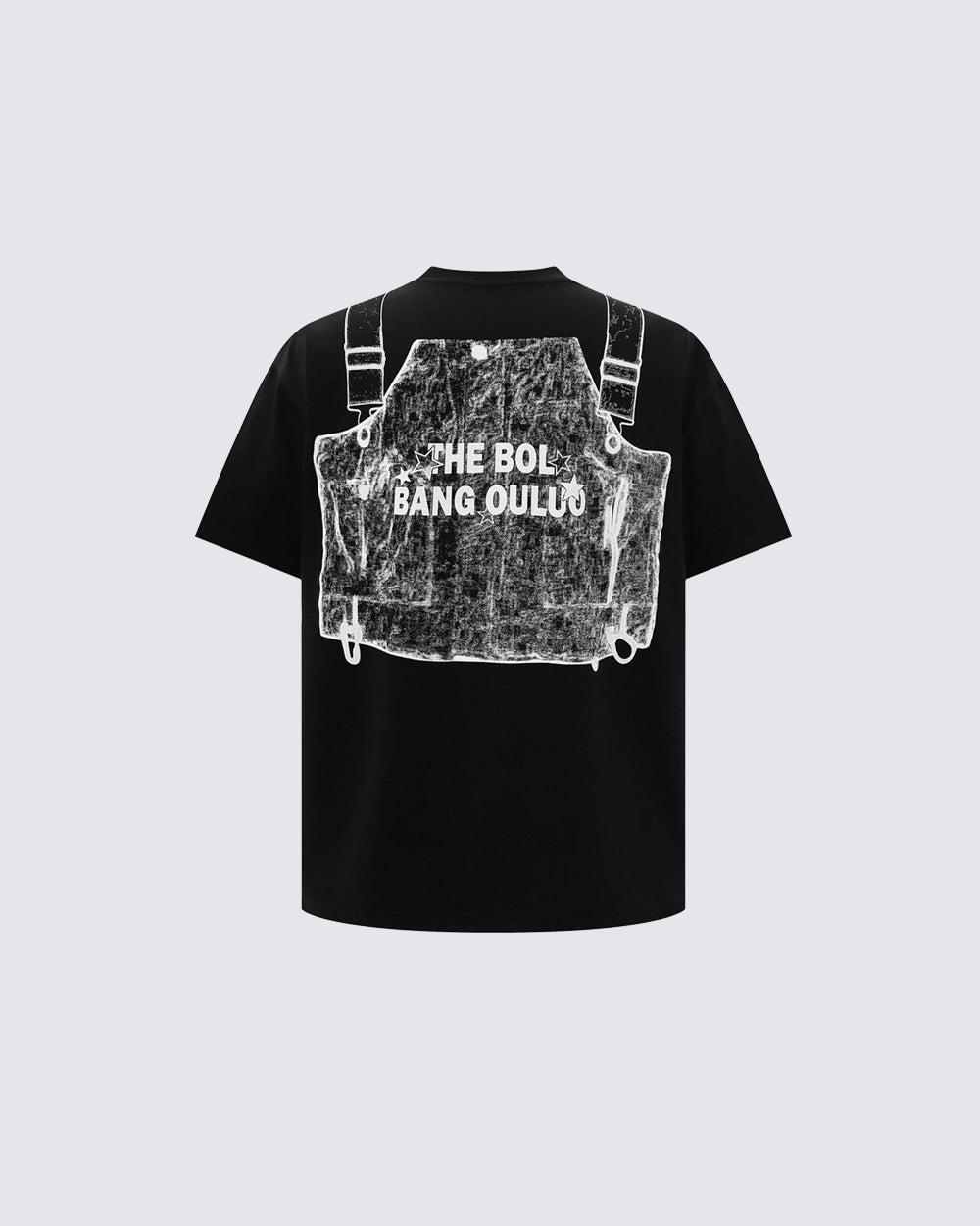 KIIKIO High Street Distressed Graphic Collared Tee