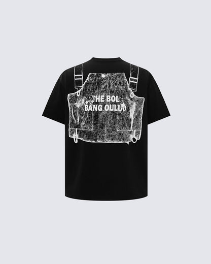 KIIKIO High Street Distressed Graphic Collared Tee
