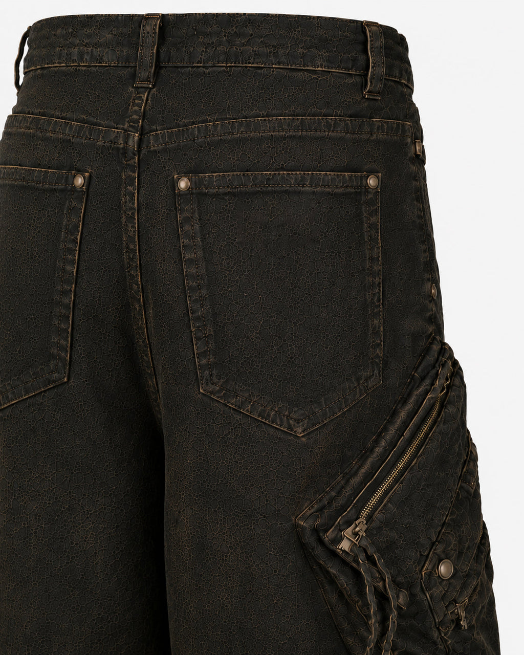 KIIKIO Retro Double-Waistband Bermuda Shorts