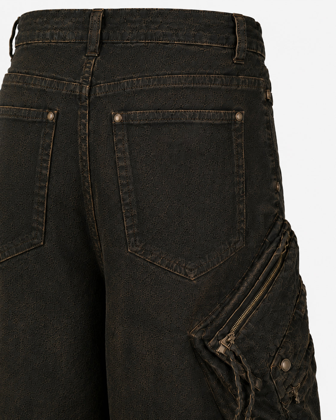 KIIKIO Retro Double-Waistband Bermuda Shorts