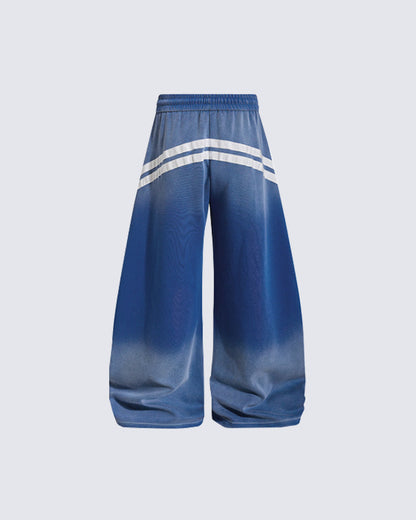 Retro Casual Versatile Striped Trousers