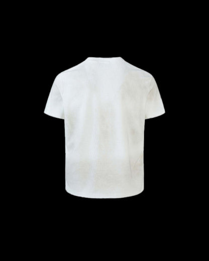 KIIKIO American-Style Distressed Graphic Crew-Neck T-Shirt