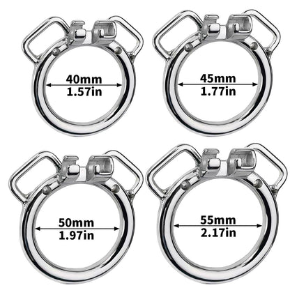 Inverted Cock Cage – Flat Sissy Silicone Dildo Chastity Lock