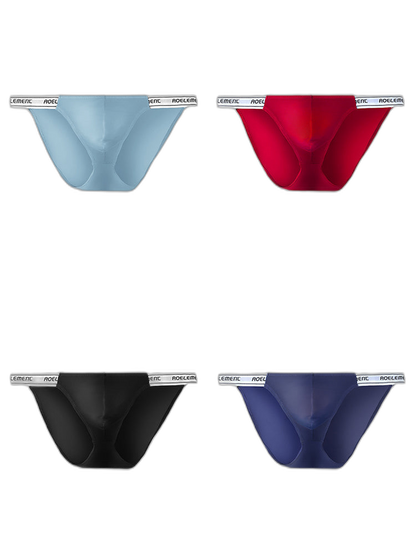 4 Pack Men’s Large Pouch Tight Stretchy Bikini