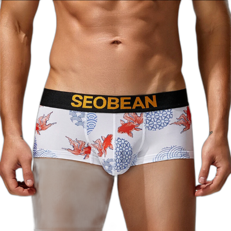 SEOBEAN Festive Fish Boxer Briefs