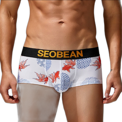 SEOBEAN Festive Fish Boxer Briefs