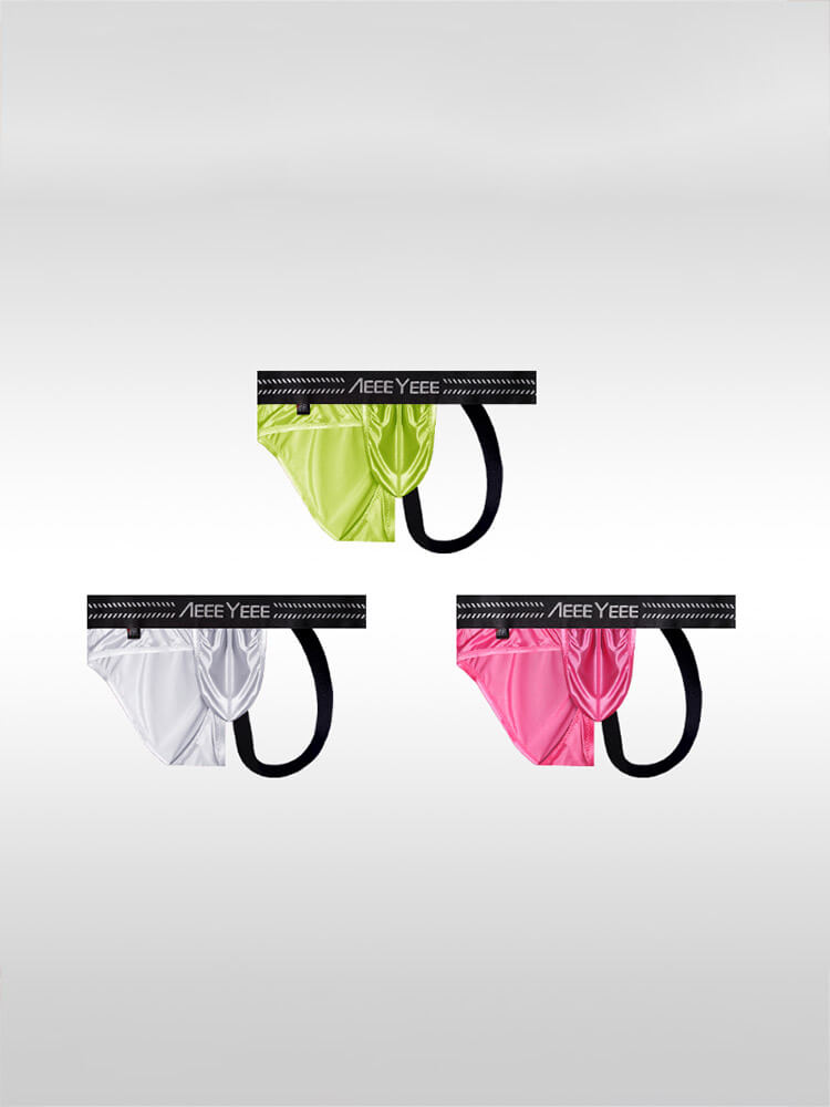 Men's Irregular Triangle Stitching Thong Briefs