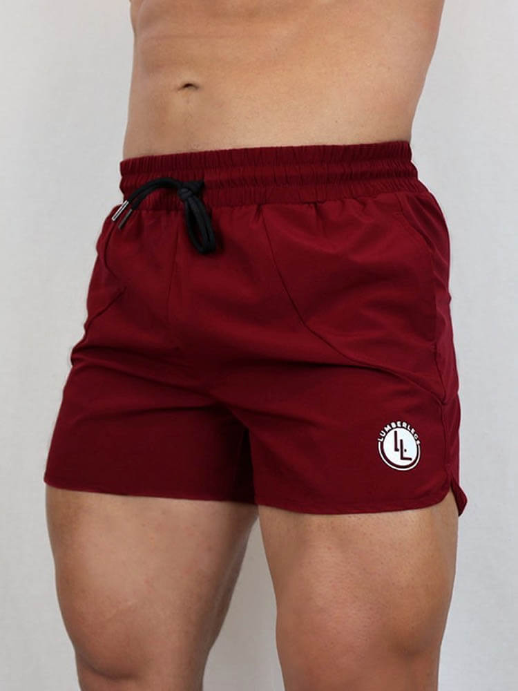 Men's Solid Outdoor Training Drawstring Shorts