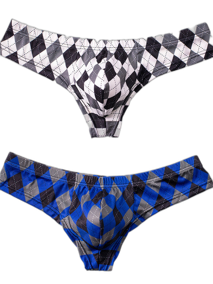 Men’s Low-Rise U-Convex Print Thong