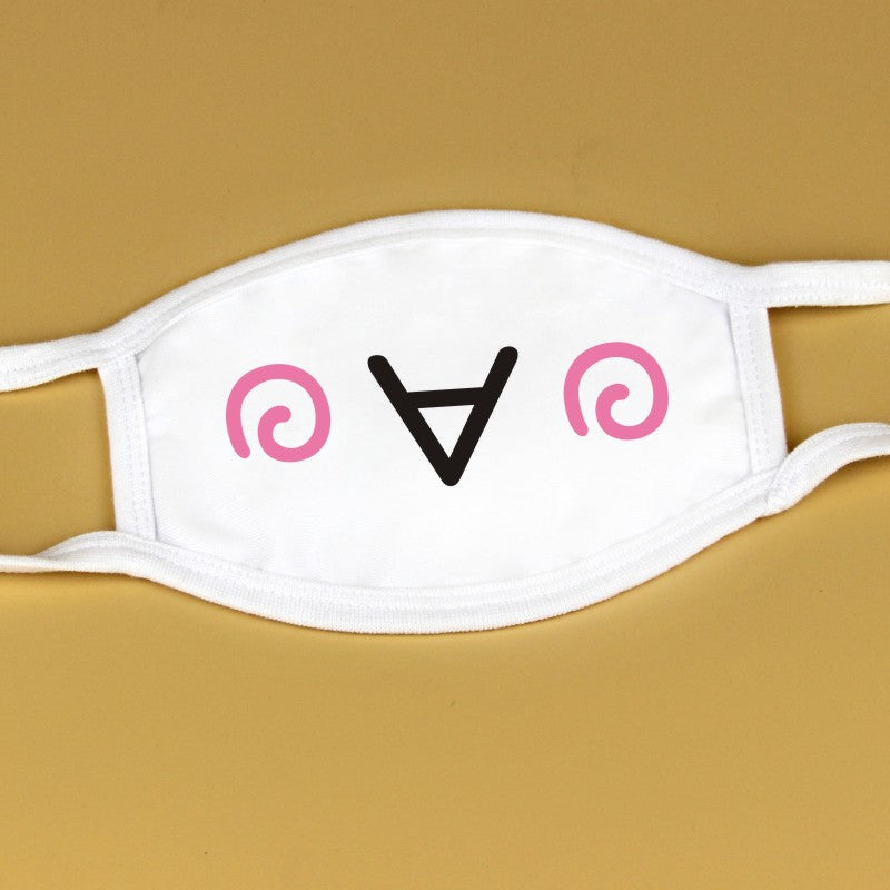Kawaii Anime White Face Masks