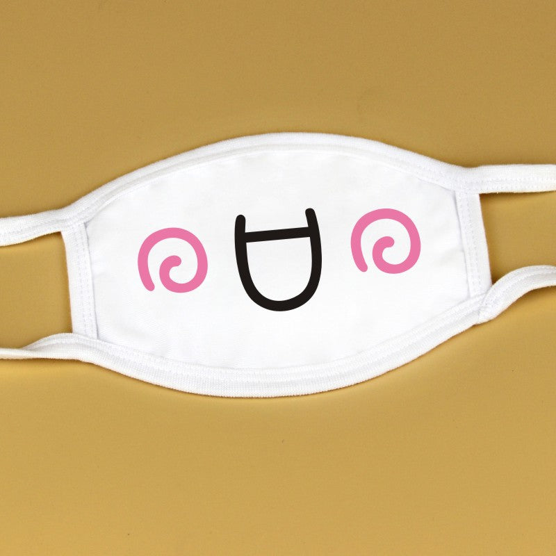 Kawaii Anime White Face Masks