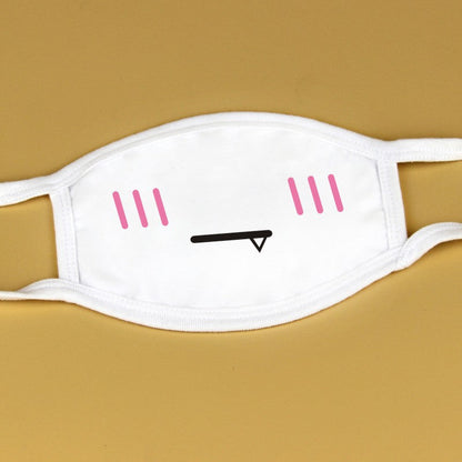 Kawaii Anime White Face Masks