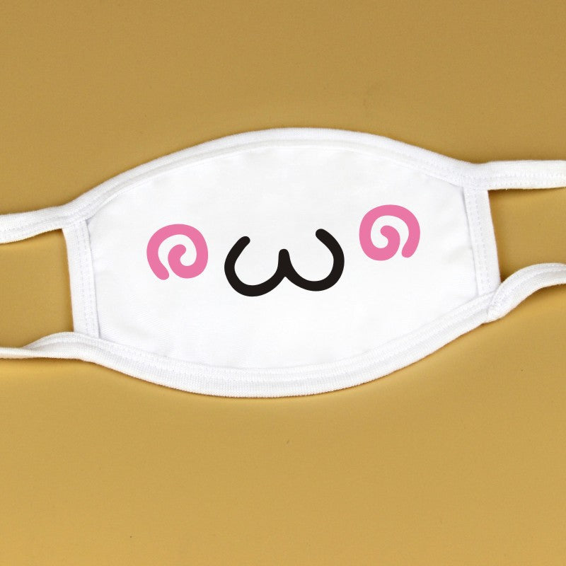 Kawaii Anime White Face Masks