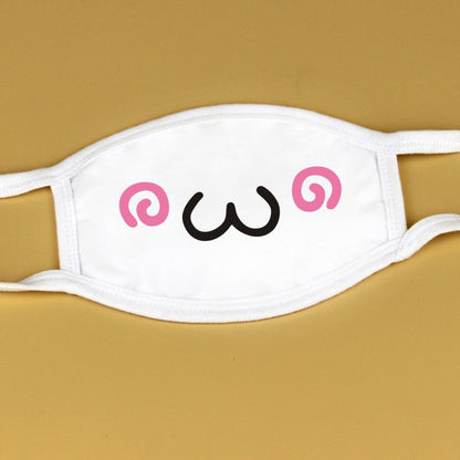 Kawaii Anime White Face Masks