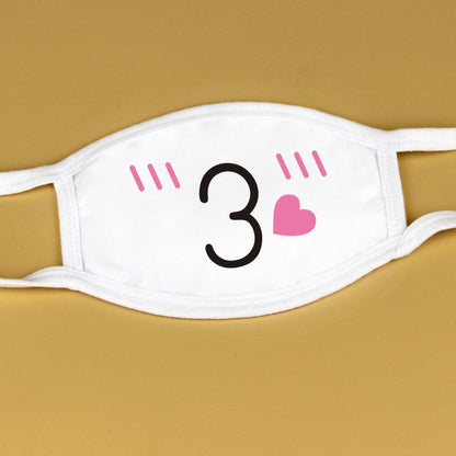 Kawaii Anime White Face Masks