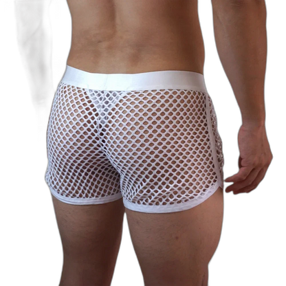 Jockmail 'Reveal All Fishnet' Underwear Shorts
