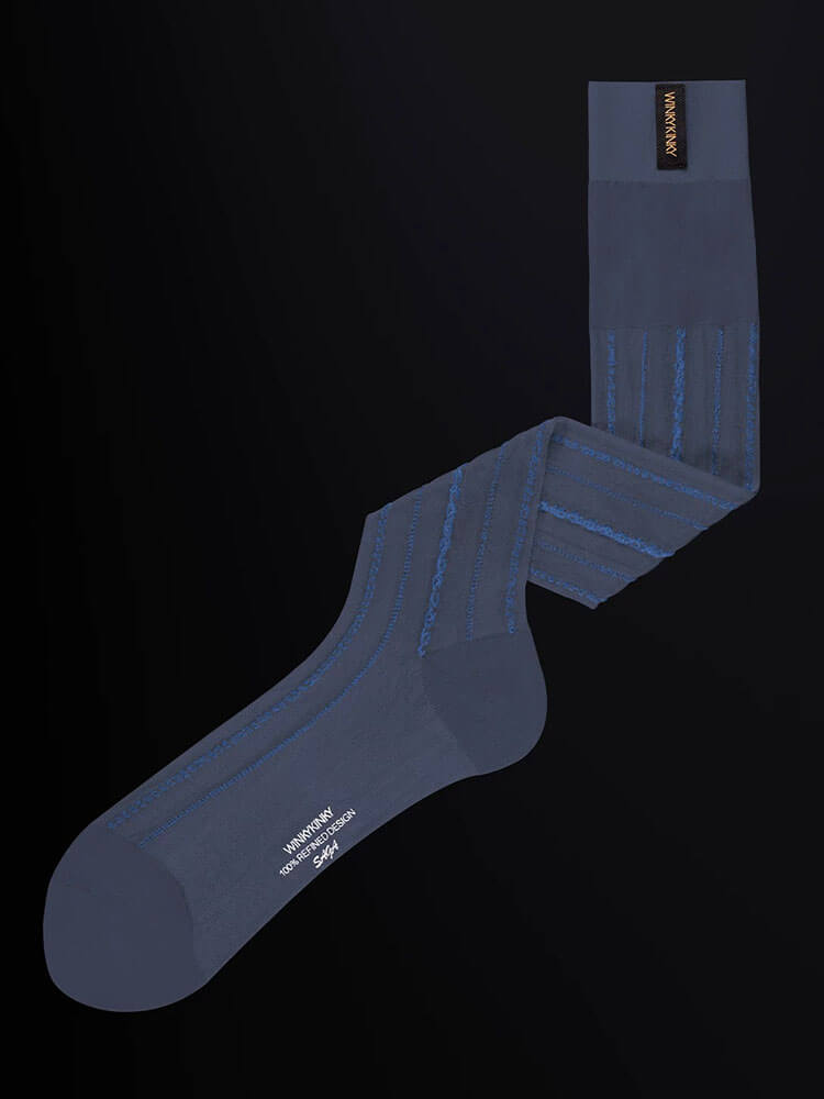 Men's Thin Sheen Finish Business Long Socks