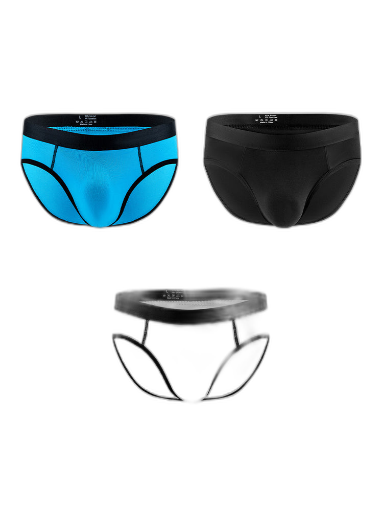 3-pack Men's Low-rise Compartment Lift Independent Pouch Briefs