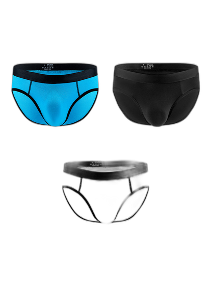 3-pack Men's Low-rise Compartment Lift Independent Pouch Briefs