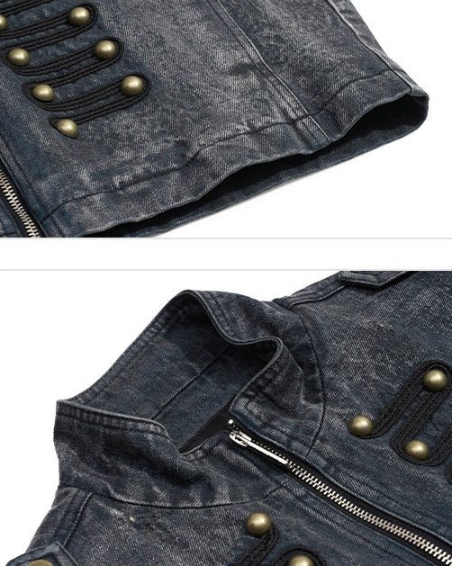 New Napoleon Denim Vest Jacket