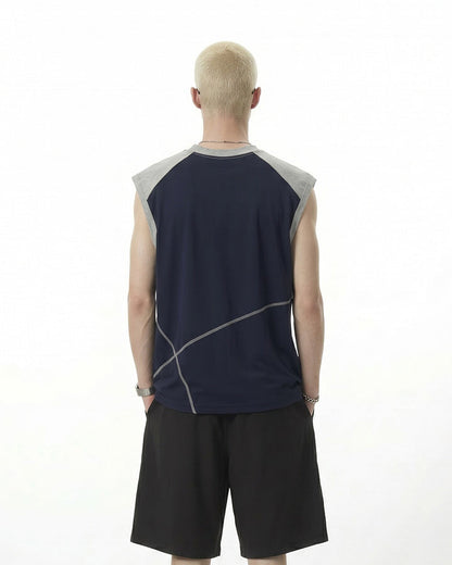 Deconstructed Stitched Ice-Feel Quick-Dry Summer Tank Top