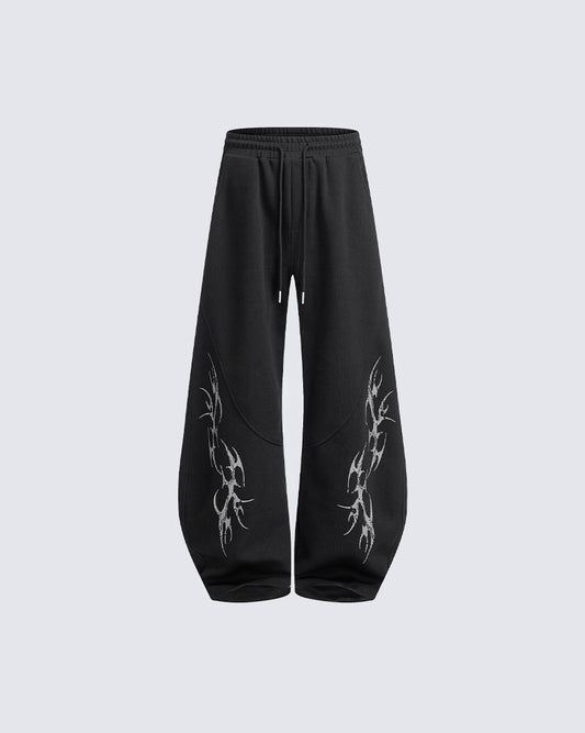 American Machete Hip Hop Draped Casual Pants