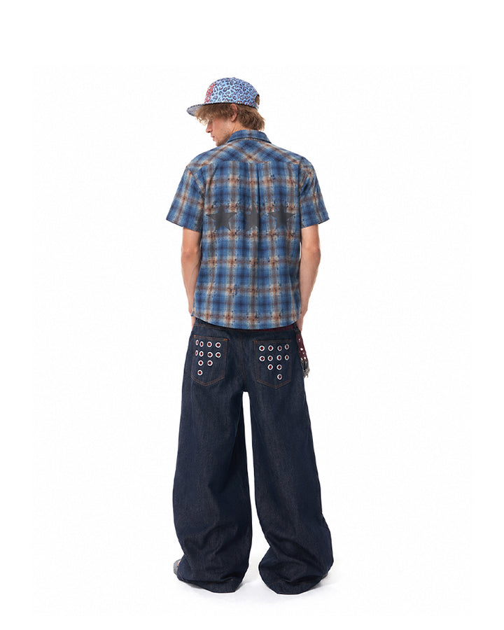 KIIKIO Punk Layered Jeans