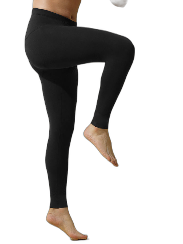 Men's High-rise Cotton Thermal Bottoms With Fly