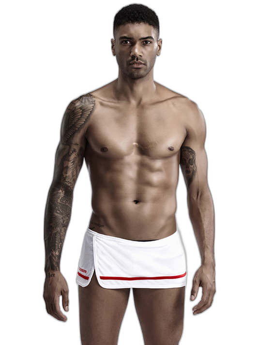 Men's Stylish Homewear Cotton Toweling Side Slit Shorts