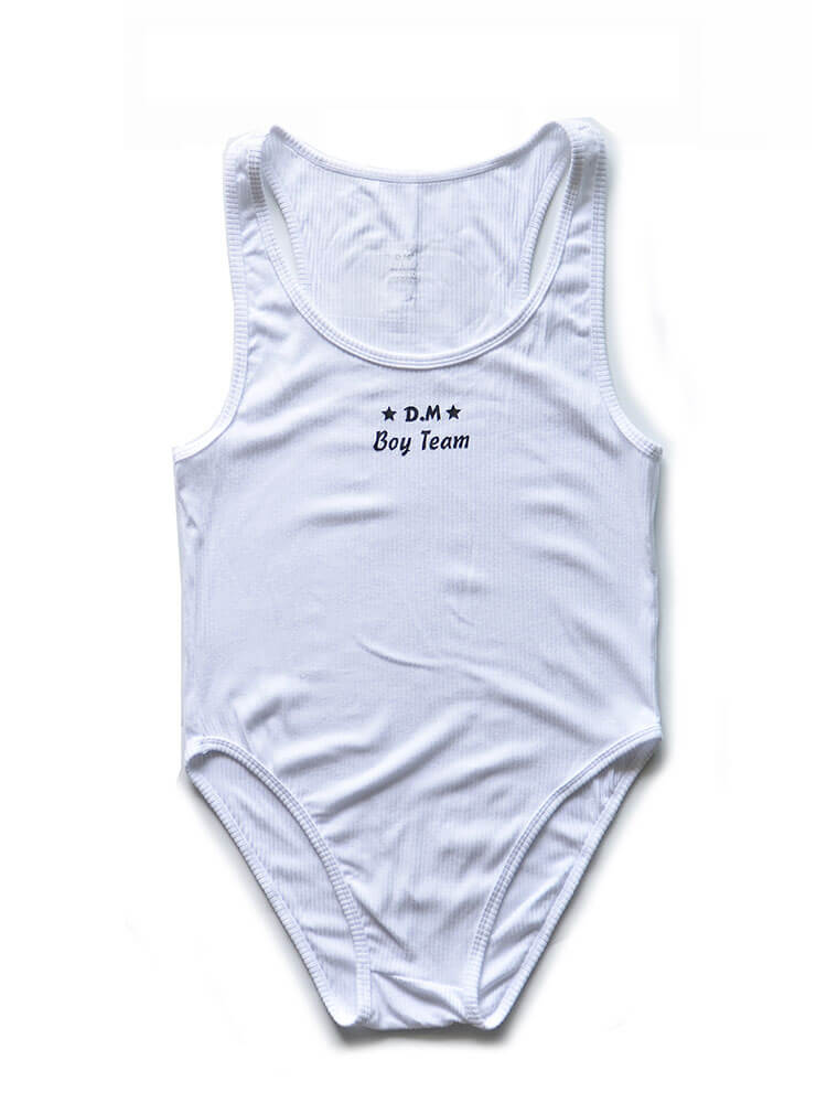 D.M Men's Number 9 Boy Team Letter Briefs Bodysuit