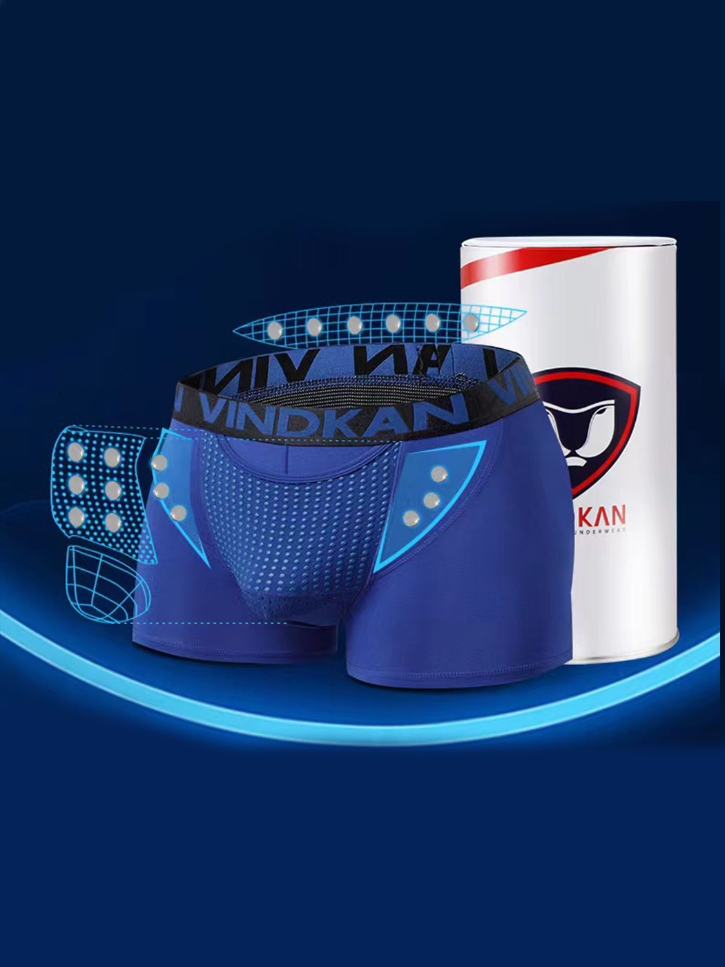 Men's Functional Ball Pouch Modal Trunks