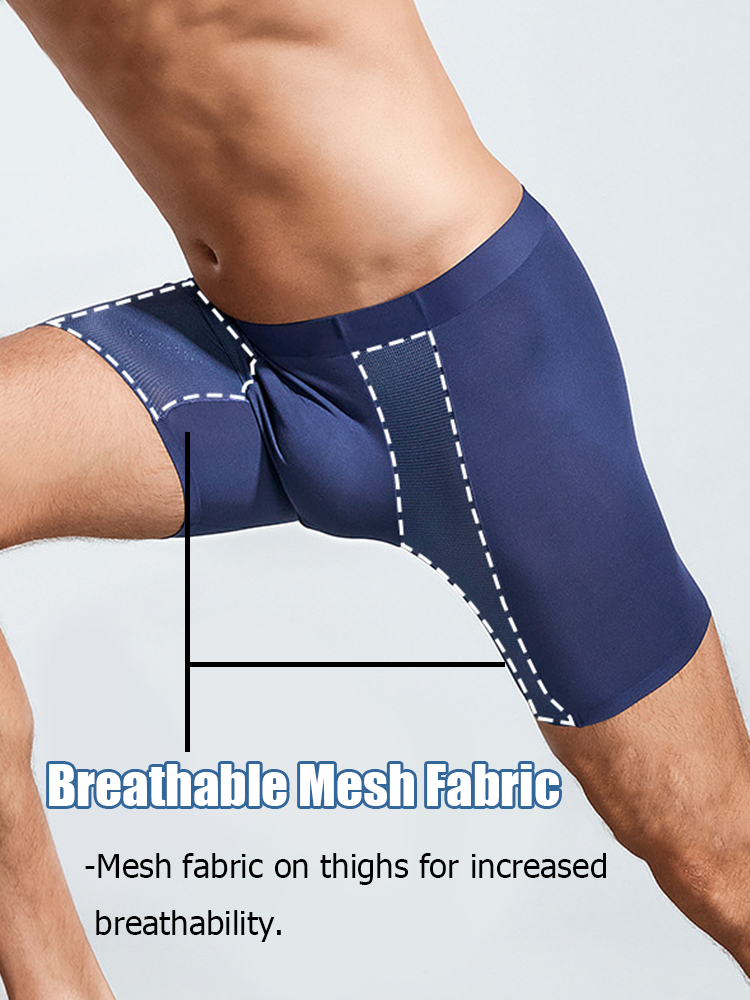 2 Pack Men’s Long Athletic Boxer Briefs