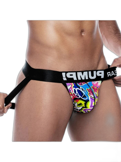 Men’s Sexy Graffiti Pouch Thongs