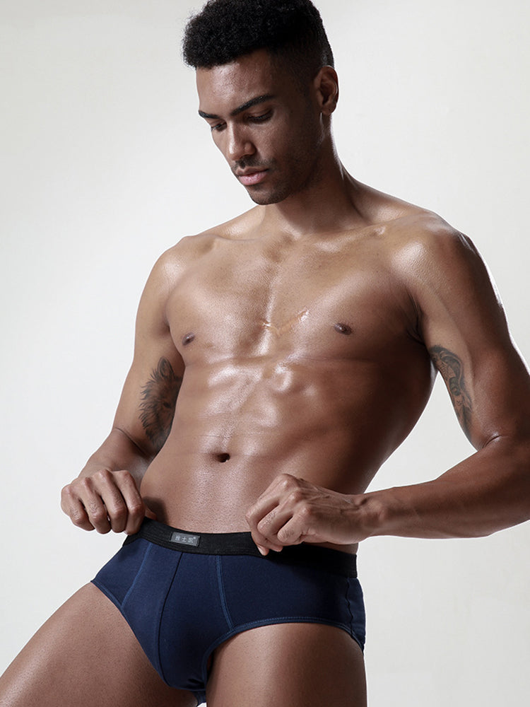 4 Pack Cotton Support U Convex Pouch Briefs