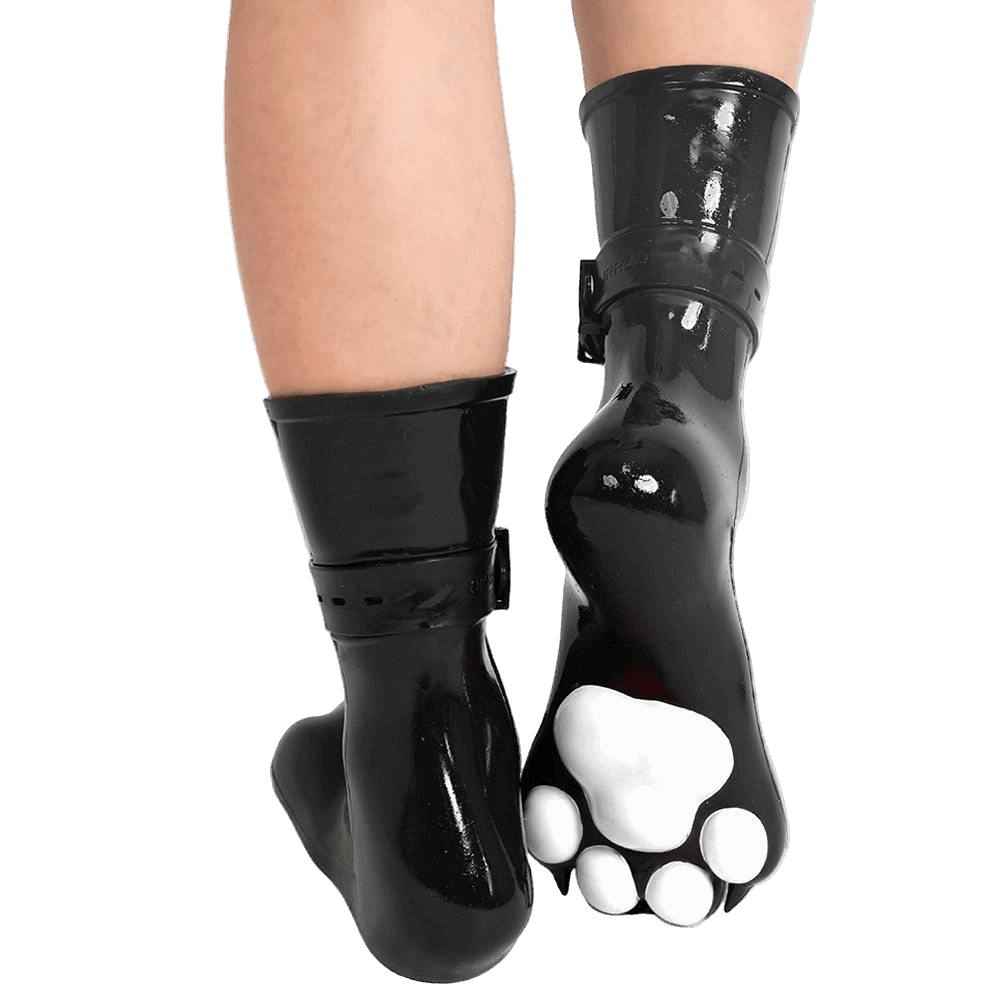 Furrjoi Silicone Canine Paw feet with Bindings White