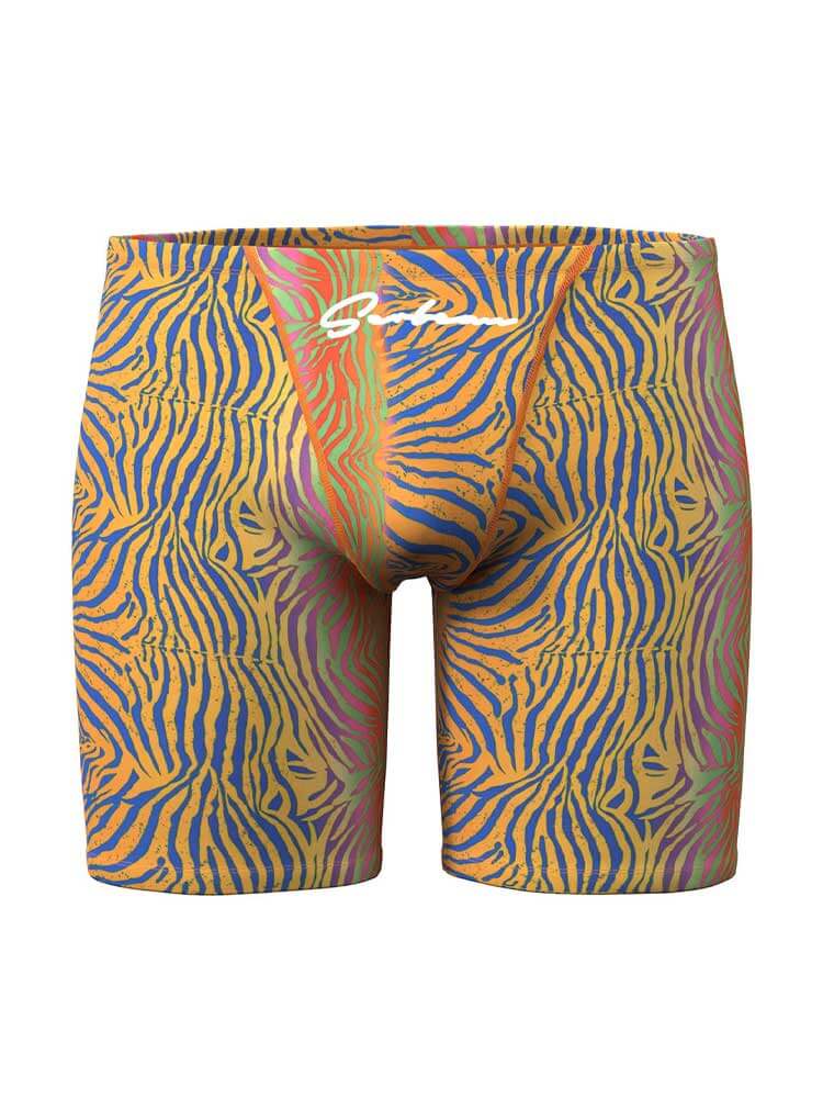 Men's Casual Colorful Print Swim Trunks
