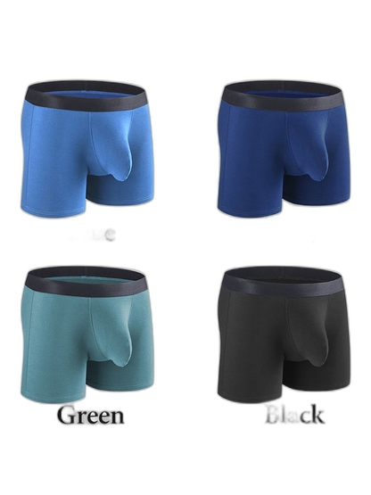 Men's Separate Big Pouch Long Boxer Briefs