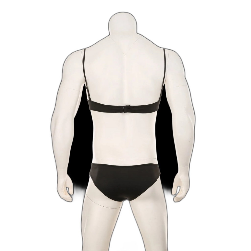Mens Lace Lingerie Panties & Bra Set