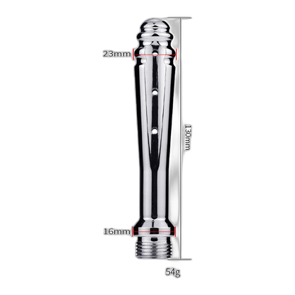 Aluminum Enema Douche Shower Nozzle (Large or Small)