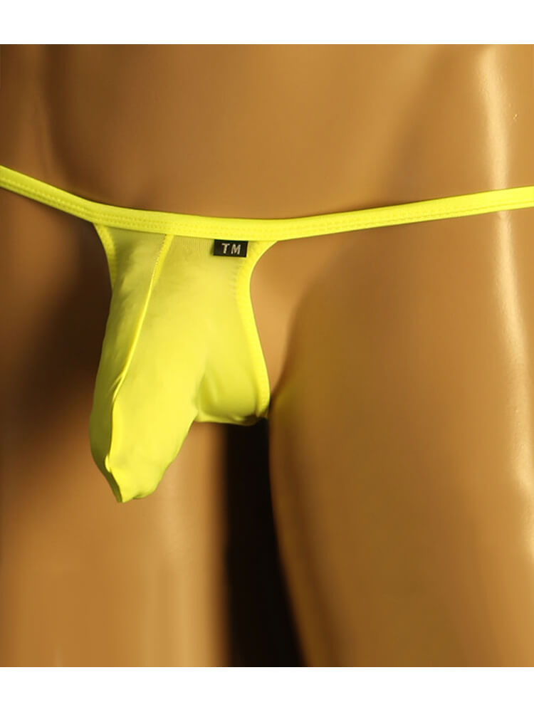 Men's Sexy Elephant Nose Pouch Thin Strap Thong