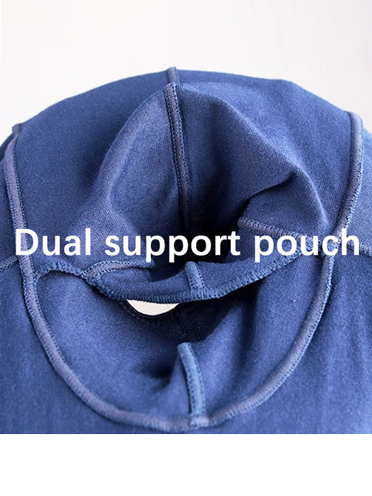 Men's Double Pouch Underwear Separate Pouch Modal Trunks